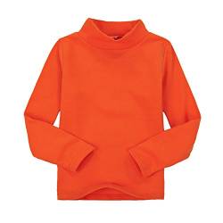 CuteOn Kids Kinder | High Neck | T-Shirt | Baumwolle | T-Shirt, Tops, T-Shirt Orange 5 Jahre von CuteOn