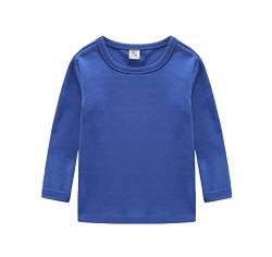 CuteOn Kinder Jungen Mädchen Langarm Baumwoll T-Shirt Himmelblau 110/4T von CuteOn