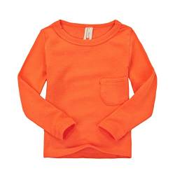 CuteOn Kinder Jungen Mädchen Langarm Baumwoll T-Shirt Orange 24 Monate von CuteOn