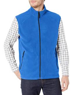 CLIQUE Herren Summit Microfleece Weste mit durchgehendem Reißverschluss - Blau - Large von Cutter & Buck