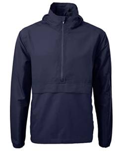 Cutter & Buck Herren Charter Eco Anorak Jacke, Marineblau, XL von Cutter & Buck