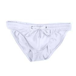 Badeslip Herren Schnelltrocknende Chlorbeständig Mit Tunnelzug Slip Herren Kurze Fashion High Cut Badeslip Herren Anliegend Soft Schwimmhose Anliegend Badehose Eng von Cvanxluy