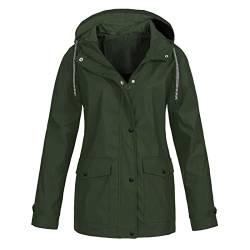 Cvanxluy Regenjacke Damen Leicht Funktionsjacke Dünne Regenjacke Damen Große Größen Regenjacke Damen Faltbar Leicht Festival Must Haves Poncho Jacke Für Wandern Radfahren Camping Und Reisen von Cvanxluy