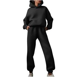 Jogginganzug Damen Trainingsanzug Oversize Hausanzug Lang Bunt Kuschelig Sportanzug Elegant Warm Freizeitanzug Kuschelig Jumpsuit Jogginganzüge Modern Große Größen Sportset 2 Teilig Homewear Winter von Cvanxluy