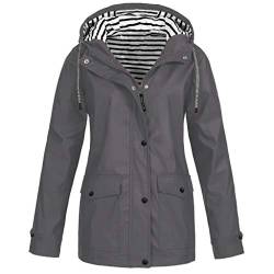 Regenjacke Leicht Faltbar Größe 54 Damen Dünne Regenschutz Schwarze Dünne Sommerjacke Damen Ultraleichte Regenjacke Damen Wandern Festival Must Haves Regenjacken & -Mäntel Für Frühlings Herbst von Cvanxluy