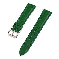 Leder-Uhrenarmband-Gurt-Frau Uhrenarmbänder 10-24mm Mehrfarbenuhrenarmbänder Grün, 16mm von Cycat