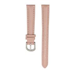 Uhrenarmband Leder Womens Armband Plain Armbanduhren Band rosa-Silber, 18mm von Cycat