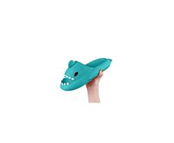 Cysincos Hai Hausschuhe Herren Damen Badeschuhe Sommer rutschfeste Hai Slides Sandalen Schnelltrocknende Cloud Shark Slides Eva Offene Zehen Weiche Garten Badelatschen,36/37EU,a-Mintgrün von Cysincos