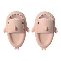 Cysincos Shark Slides Kinder, Cute Badeschuhe Kinder Mädchen, Bequem und Super Weich Hai Hausschuhe für Sommer, Unisex Shark Slippers für Outdoor und Indoor, Ente Badelatschen Kinder von Cysincos