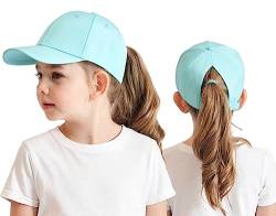 Cysocool Kinder Pferdeschwanz Baseballkappe 3-8 Jahre Mädchen Jungen Golf Visor Basecap Hut Sonnenblende Hut UV-Schutz Schirmmütze Sommermütze Junior Sommerhut Tennis Kappe Sonnenhut Visier UPF 50+ von Cysocool