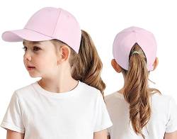 Cysocool Kinder Pferdeschwanz Baseballkappe 3-8 Jahre Mädchen Jungen Golf Visor Basecap Hut Sonnenblende Hut UV-Schutz Schirmmütze Sommermütze Junior Sommerhut Tennis Kappe Sonnenhut Visier UPF 50+ von Cysocool