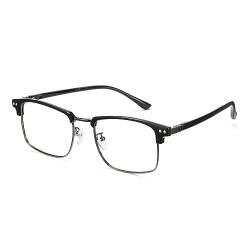 Cyxus Blaulichtfilter Brille Ohne Stärke Damen Herren Browline Computer Schutzbrille Bildschirmbrille Gaming Brille (8133 Waffenfarbe) von Cyxus