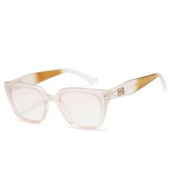 Cyxus Sonnenbrille Damen Herren Modische Brillefassung UV400 Schutz für Reisen Fahren Angeln Golf 1133 (Durchsichtig&Rosa) von Cyxus