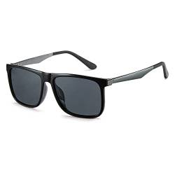 Cyxus Sonnenbrille Herren Damen Polarisiert Sonnenbrille für Tag und Nacht mit UV Schutz für Wandern Motorradfahren Golfen und Fischen (1074 Schwarz) von Cyxus