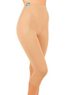 CzSalus Figurformende Anti-Cellulite Caprihose mit Massageeffekt - Nude Größe L von CzSalus