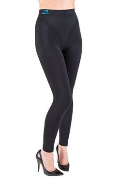 CzSalus Figurformende Anti-Cellulite Lange Hose (Leggings) mit Koffein + Vitamin E - schwarz Größe XS von CzSalus