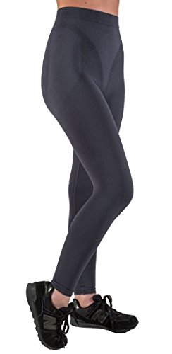 CzSalus Figurformende Anti-Cellulite Lange Hose (Leggings) mit Massageeffekt - Graphitgrau Größe M von CzSalus