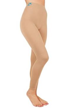 CzSalus Leichtere Sommergamaschen (Leggings) mit schlank machender für Linderung bei Lipödem und Lymphödem (XL, Haut) von CzSalus