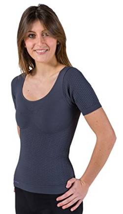CzSalus Thermo-Unterhemd für Damen, Anti-Cellulite, BioFIR-Garn, Graphitgrau, Größe XXL von CzSalus