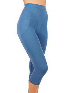 Figurformende Anti-Cellulite Caprihose mit Massageeffekt - Jeans Größe M von CzSalus