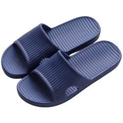 Czgcpyc Duschsandalen, Duschpantoffeln, Rutschfeste Indoor- und Outdoor-Bodensandalen, Weiche Schaumstoffe, Badeschuhe, Unisex, EU 39/40, Blau von Czgcpyc