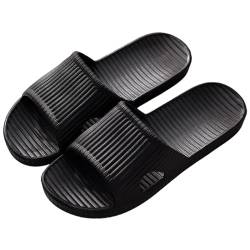 Czgcpyc Duschsandalen, Duschpantoffeln, Rutschfeste Indoor- und Outdoor-Bodensandalen, Weiche Schaumstoffe, Badeschuhe, Unisex, EU 39/40, Schwarz von Czgcpyc