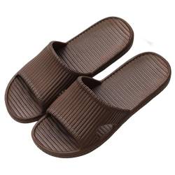 Czgcpyc Duschsandalen, Duschpantoffeln, Rutschfeste Innen- und Außenbodensandalen, Weiche Schaumstoffe, Badeschuhe, Unisex, EU 43/44, Braun von Czgcpyc