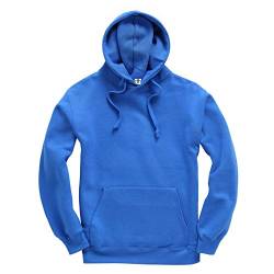 D&H CLOTHING UK Premium Erwachsene Unisex Premium XS-6XL Pullover Heavy Blended Hooded Fleece Pullover Arbeitskleidung Sweatshirt Hoodies Top Einfarbig BNW Unisex, königsblau, XS von D&H CLOTHING UK