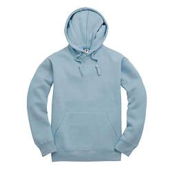 D&H CLOTHING UK Premium Erwachsene Unisex Premium XS-6XL Pullover Heavy Blended Hooded Fleece Pullover Arbeitskleidung Sweatshirt Hoodies Top Einfarbig BNW Unisex, powder blue, S von D&H CLOTHING UK