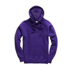 D&H CLOTHING UK Premium Erwachsene Unisex Premium XS-6XL Pullover Heavy Blended Hooded Fleece Pullover Arbeitskleidung Sweatshirt Hoodies Top Einfarbig BNW Unisex, violett, XXL von D&H CLOTHING UK
