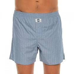 D.E.A.L International Boxershorts Blau kariert Größe XL von D.E.A.L International