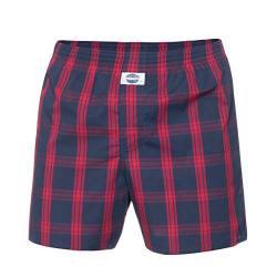 D.E.A.L International Boxershorts Dunkelblau Rot mit Karomuster Größe S von D.E.A.L International