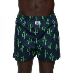 D.E.A.L International Boxershorts Dunkelblau mit Kaktus All-Over Print von D.E.A.L International