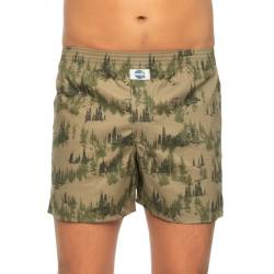 D.E.A.L International Boxershorts Khaki mit Waldmotiv von D.E.A.L International