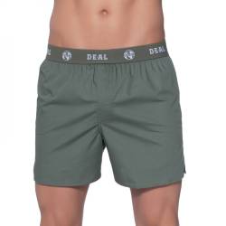 D.E.A.L International Boxershorts khaki mit Logo Bund von D.E.A.L International