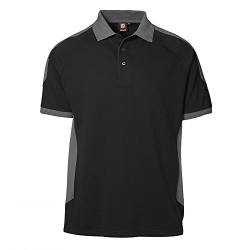 ID Herren Pro Wear Polo-Shirt, reguläre Passform, kurzärmlig (4XL) (Schwarz) von D.I.D