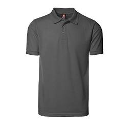 ID Herren Pro Wear Polo-Shirt, reguläre Passform, kurzärmlig (4XL) (Silbergrau) von D.I.D