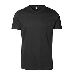 ID Identity Herren T-TIME T-SHIRT | V-AUSSCHNITT 0514 (XL, schwarz) von D.I.D