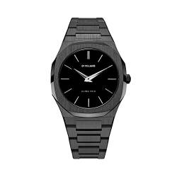 D1 Milano AUTB02 Armbanduhr, Unisex, Quarzuhr, Stahl, ultradünn, brüniert-schwarz von D1 Milano