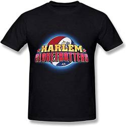 Harlem Globetrotters World Tour Graphic Tee Printed T-T-Shirts Hemden Fashion T-Shirts Hemden for Men Black(Large) von DABI