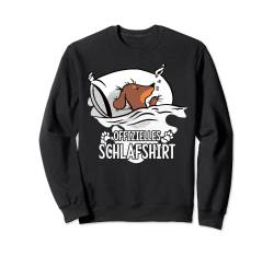 OFFIZIELLES SCHLAFSHIRT DACKEL SCHLAFANZUG HUND Sweatshirt von DACKEL HUNDE DESIGN