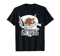 OFFIZIELLES SCHLAFSHIRT DACKEL SCHLAFANZUG HUND T-Shirt von DACKEL HUNDE DESIGN