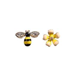 Asymmetrische Ohrringe Für Frauen – Goldene Blume, Modische Asymmetrische Ohrringe, Einfache Süße Bienen-Insekten-Ohrringe Für Mädchen, Damenschmuck, Muttertagsgeschenke Für Mütter, Wie Abge von DACRWEKZ