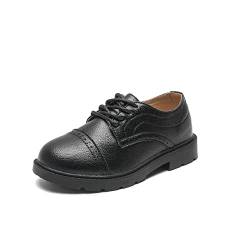 DADAWEN Jungen Anzugschuhe Schule Uniformschuhe Schnürhalbschuhe,Schwarz,31 EU von DADAWEN