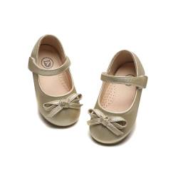 DADAWEN Mädchen Mary Jane Schuhe Prinzessin Taufschuhe Ballerinas,Gold,31 EU von DADAWEN