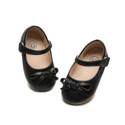 DADAWEN Mädchen Mary Jane Schuhe Prinzessin Taufschuhe Ballerinas,Schwarz,34 EU von DADAWEN