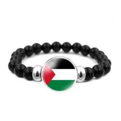 DAGESVGI Palästina-Flaggen-Armband,Palästinensische Flaggen-Perlenarmband,Ich stehe mit Palästina-Armband,Palästina-Armband,verstellbar von DAGESVGI