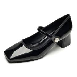 Mary Jane-Schuhe für Damen, Flache Schuhe, Zehen- und Knöchelriemen, Kleid, Ballettschuhe von DAGIN