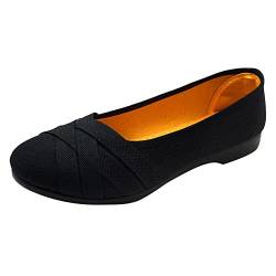 DAIFINEY Damenschuhe Mode Flacher Mund Flache Schuhe atmungsaktive leichte weiche Unterseite Damen Freizeitschuhe Damenschuhe Ballerina von DAIFINEY