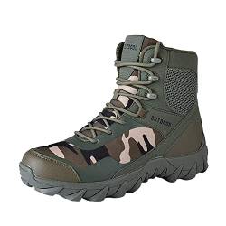 DAIFINEY Mode Herren Outdoor Bergsteigen Lässige Sportschuhe Schnürschuhe Atmungsaktive Wüstenstiefel mit weichem Boden Herren Wasserdicht Für Sommer von DAIFINEY